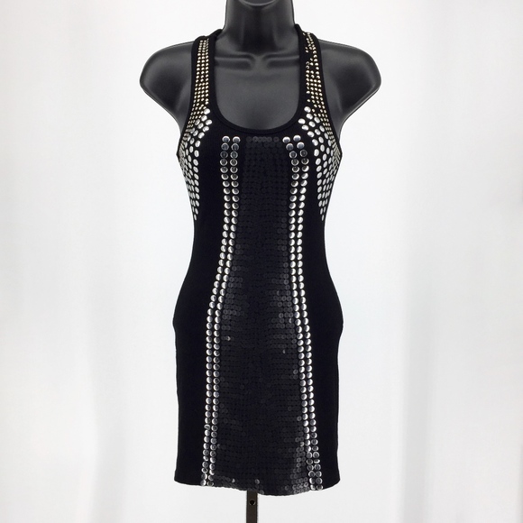 Avec Embellished Rib Knit Racerback Dress / Top - Picture 2 of 9